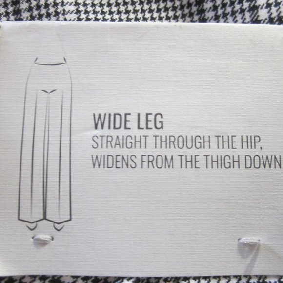 Nicole Miller New York Pants 4 Black/White Plaid Wide Leg - Picture 4 of 7